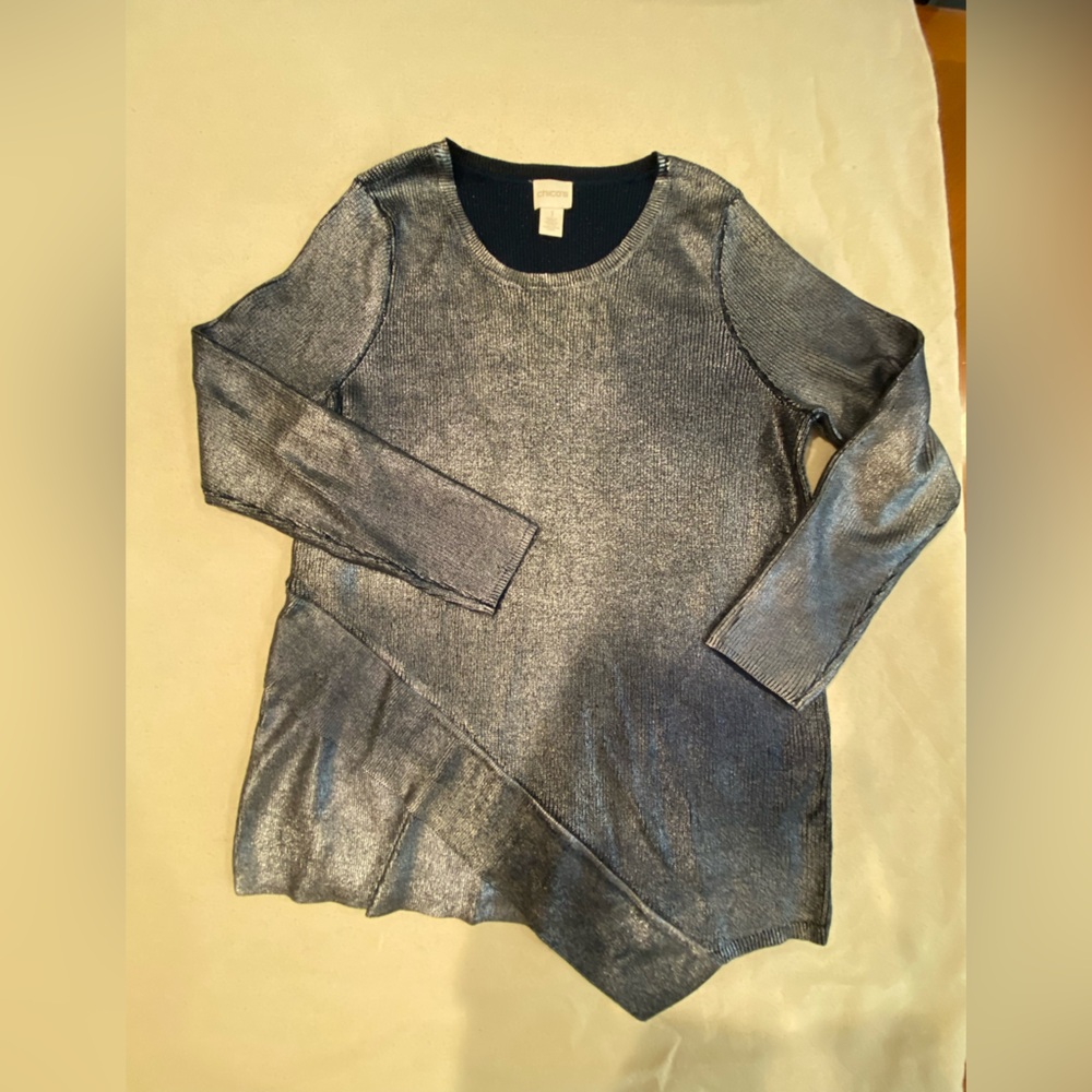 Chicos metallic sweater
